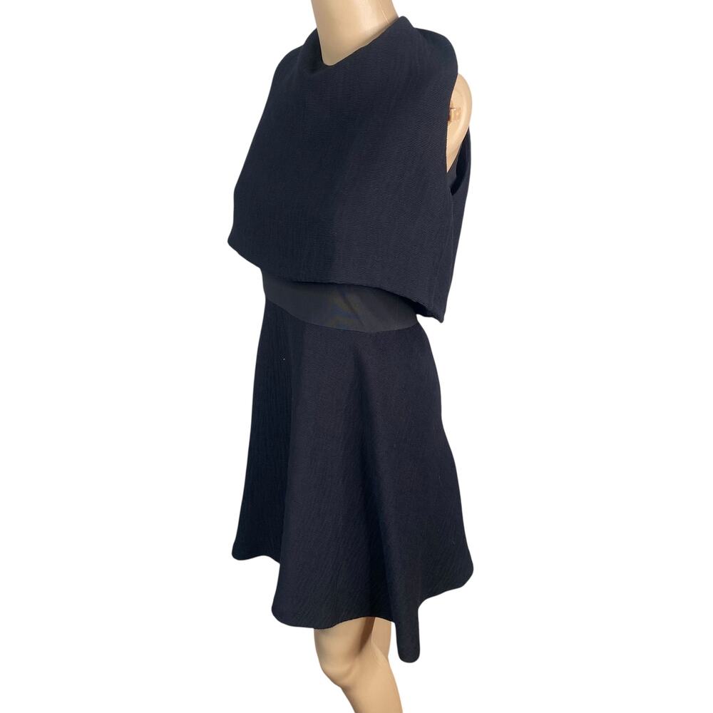 Rare Maje Multi Layered Mesh Fit & Flare Mini Dress Size S Black Whimsigoth Alt - Picture 6 of 9